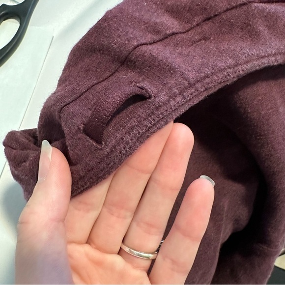 Lululemon stress less hoodie In Heathered Bordeaux burgundy - Picture 12 of 12